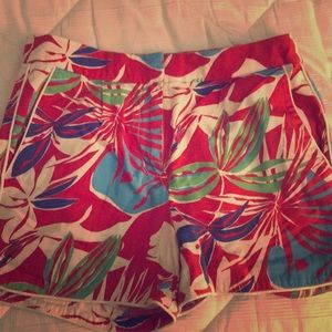 J. Crew tropical print shorts